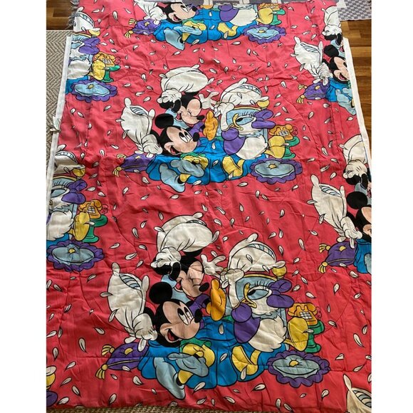 Disney Blanket Comforter Twin Size Bedding Pillow Fight Characters - Picture 2 of 8